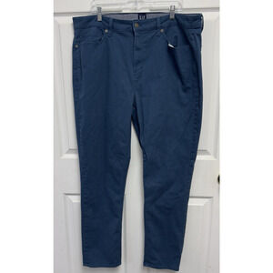 Gap Slim Fit 5 Pocket Soft Stretch Pant Men's Size 40x32 Majolica Blue